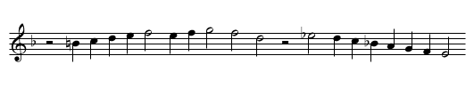 Da ignem igni, Mercurium Mercurio, et sufficit tibi - staff notation