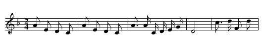 Da jinqian diao - staff notation