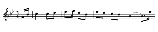 Dá mBeadh Cúirt agam is Caisleán - staff notation