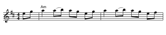 Da New Rigged Ship - staff notation