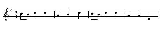 Da nie chciala mnie jedna - staff notation