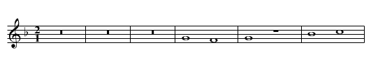 Da pacem domine III - staff notation