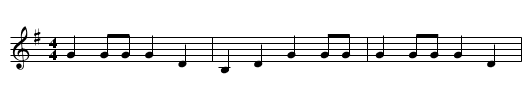 Daddy Fox, Old - staff notation