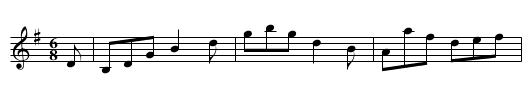 Dad's Favorite Jig - staff notation