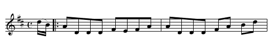 Dafty Dilly - staff notation