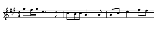 Dahl polska efter Ola Olsson - staff notation