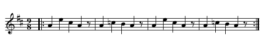 Daichovo Hora - staff notation