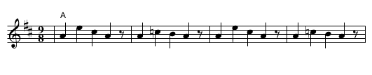 Daichovo Horo - staff notation