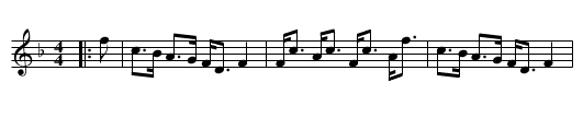Daintie Davie - staff notation