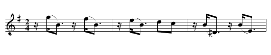 Dainty Dan - staff notation