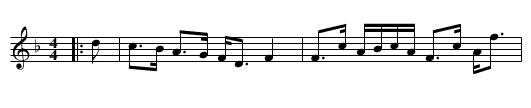 Dainty Davie - staff notation