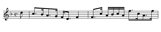 Dainty Davie - staff notation