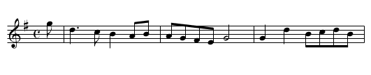 Dainty Davie - staff notation
