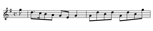 Dainty Davie - staff notation