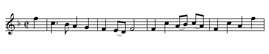 Dainty Davy - staff notation
