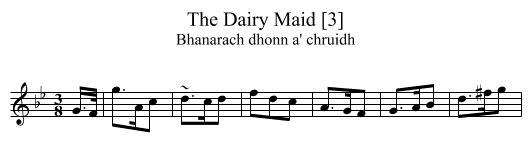 Dairy Maid [3], The - staff notation