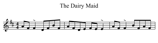 Dairy Maid, The  - staff notation