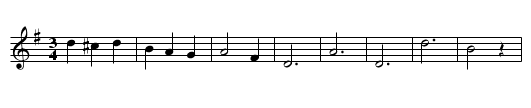 Daisy Bell - staff notation