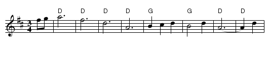Daisy Daisy - staff notation