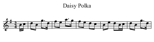 Daisy Polka - staff notation