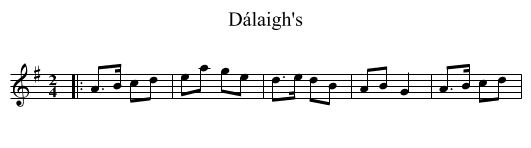 Dálaigh's - staff notation