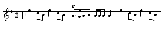 DALKEITH FAIR, A REEL - staff notation