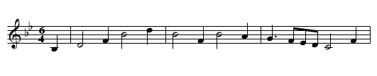 DAME OF HONOUR, THE  - staff notation