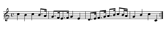Damme - staff notation
