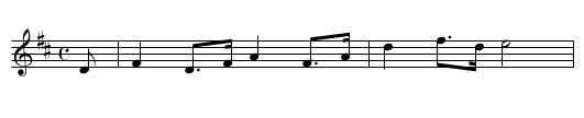 Damon & Fillas, a troop - staff notation