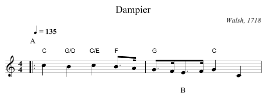 Dampier - staff notation