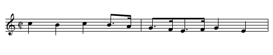 Dampier - staff notation