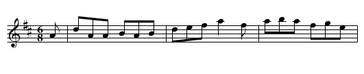 Dan Collins' Father's Jig - staff notation
