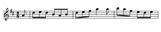 Dan Collins' Father's Jig - staff notation