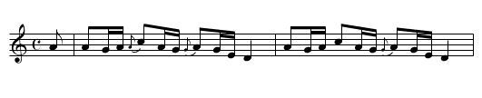 Dan Deirg - staff notation
