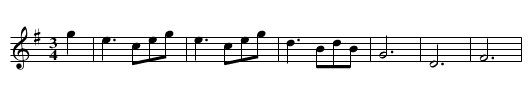 Da'n efter annandan - staff notation