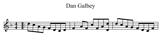 Dan Galbey - staff notation