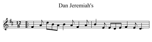 Dan Jeremiah's - staff notation