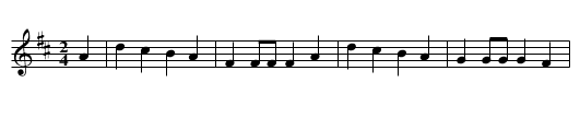 Dan Leno's Boat - staff notation