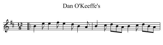 Dan O'Keeffe's - staff notation