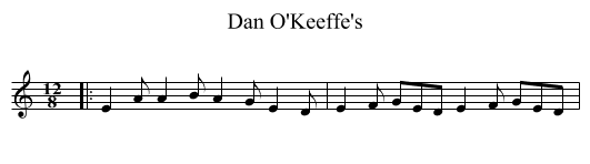 Dan O'Keeffe's - staff notation