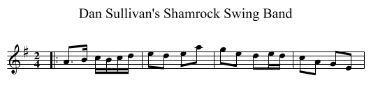 Dan Sullivan's Shamrock Swing Band - staff notation