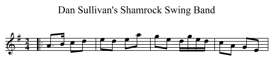 Dan Sullivan's Shamrock Swing Band - staff notation