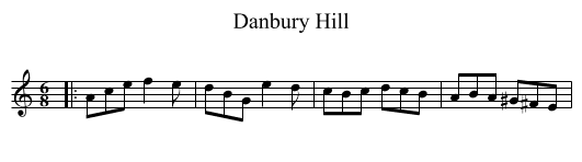 Danbury Hill - staff notation