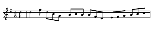 Dance, A - staff notation