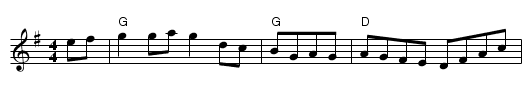 Dance All Night - staff notation