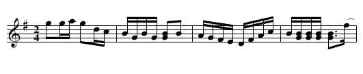 Dance All Night - staff notation