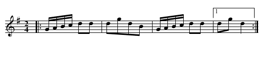 Dance Basse - staff notation