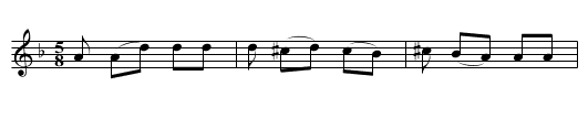 Dance from Balou - staff notation