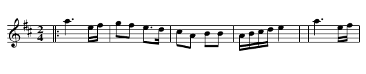 Dance From Oas - staff notation