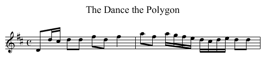 Dance the Polygon, The - staff notation
